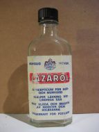 Flaske uten innhold, LAZAROL, 50 tallet.