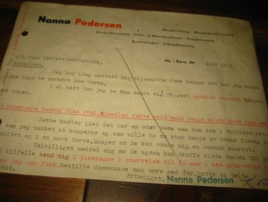 NANA PEDERSEN Moteforretning Mo i Rana 1954