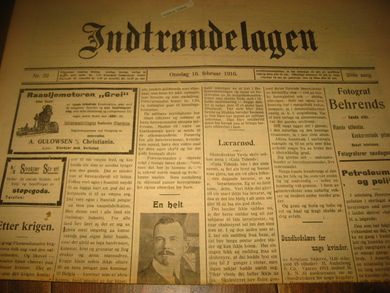 1916 nr 032 Indtrøndelagen