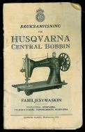 Bruksanvisning for HUSQUERNA CENTRAL BOBBIN. 1931