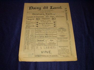 1899 nr 008 Værg dit Land