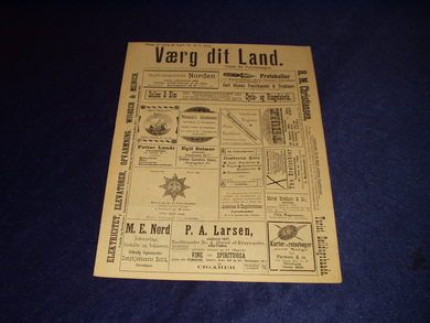 1898 nr 012 Værg dit Land