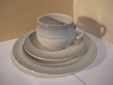Høganes tallerken, tefat og kopp, 70-80 tallet.