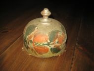 Rosemala topp på osteklokke ? litt skada 1800 tallet