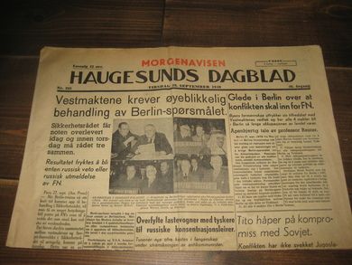 1948 nr 225 HAUGESUNDS DAGBLAD