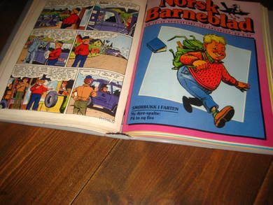 1987 Originalperm for Norsk Barnebald med årgangen inntakt 1-22 (uten juleheftet)