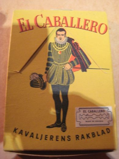 Eske uten innhold, EL CABALLERO barberblad.