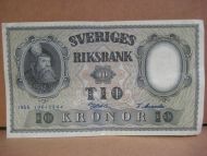 1956, 10 KRONOR, pen med brett