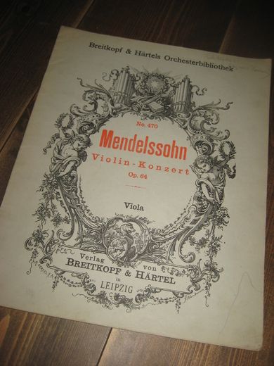 Mendelssohn Violin Koncert op. 64. Viola.