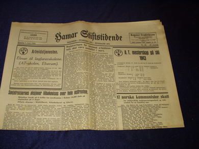 1943 nr 042 Hamar Stiftstidende