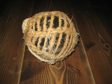 Stor kavl ca 12 cm i diameter lys grønn tidleg 1900