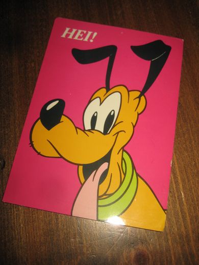Walt Diney kort. Pluto.