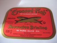 CROSSED FISH, NORWAY FOODS LTD, STAVANGER.