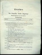 1886,nr 006, Circulære fra Den Kongelige Norske Regjerings Departement for det Indre. Poststyrelsen.