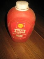 Tom plastflaske SHELL X-100 MOTOROIL dette er nr 1