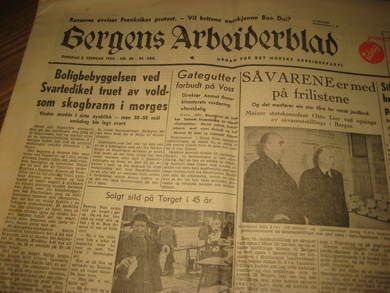 1950 nr 028 2 februar Bergens Arbeiderblad