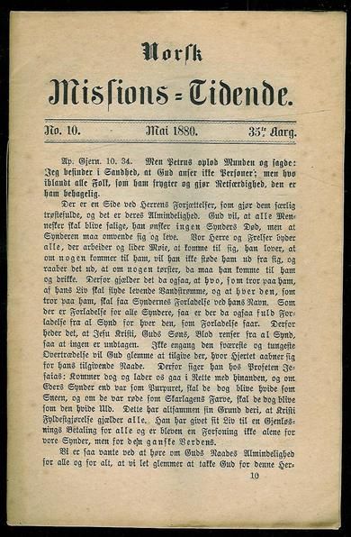 1880 nr 010 Norsk Missions Tidende