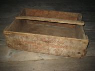 Trekasse med hank merka Aalesunds Smørfabrik Ca 50*36 cm stor ca 16 cm høg 50 tallet