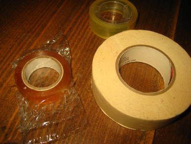 Liten lott med tape 80 tallet