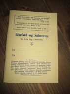 Bibelord og Salmevers for hver dag i månaden