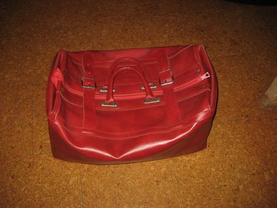 Reisebag i skai 70 tallet