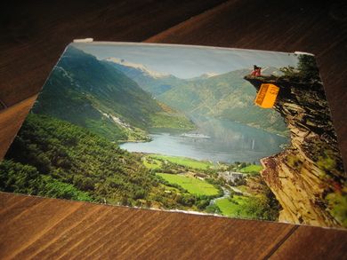 Mappe for brevpapir Geiranger Brukt 60-70 tallet