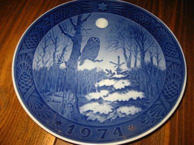 Pynteplatte fra ROYAL COPENHAGEN 1974 VINTERSKUMRING
