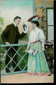 Gammelt postkort fra tidleg 1900.