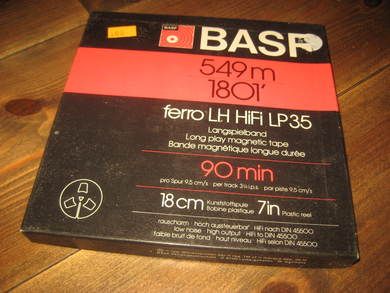 Ubrukt tape BASP ferro LH HiFi LP 35 549 M 90 MIN