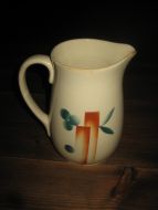 Melkemugge fra Egersund hel og pen ca 17 cm høg 40 tallet