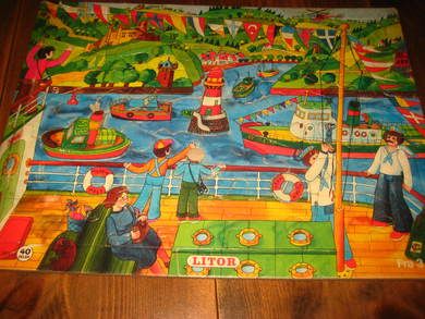 LITOR puslespill, i papp, nr 825 0603, 60 tallet. Dette er nr 1