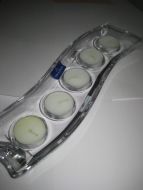 Lysestake i krystall ubrukt i originaleske Willeroy Boch 70-80 tallet