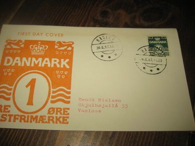 POSTFRIMERKE HASLEV 30 6 67