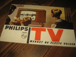 PHILLIPS TV. MERKET DE FLESTE VELGER. 50-60 tallet. 