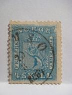 NK 8, 4 SKILLING, 1860 tallet.