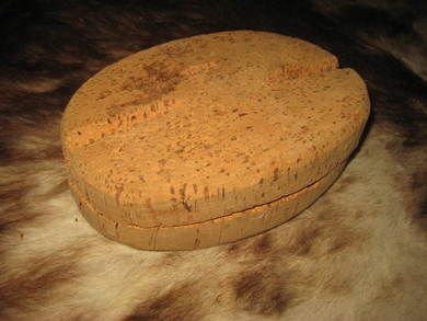 Pen kork fra garnfiske i gamle dager oval ca 21 cm i diameter