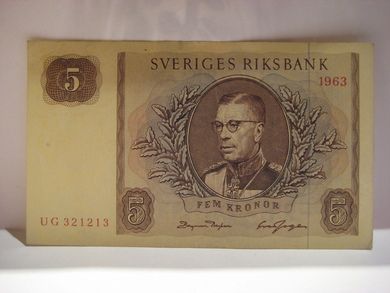 1963 5 KRONOR UG321213