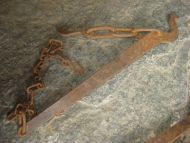 Gammel men pen heimesmidd BJØNN fra slutten på 1800 tallet Ca 58 cm lang Merka OSRA