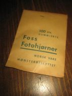 Strøken, uåpna pakke Foss Fotohjørnern 40-50 tallet