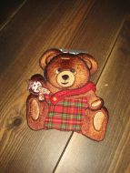 Ubrukt og uåpna pakke lapper for påsying på bukse eller genser