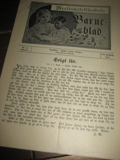 1912 nr 019 Missionsselskabets Barne blad