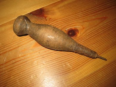 Liten og nett syl fra gammelt skomakeri ca 12 cm lang 1800 tallet