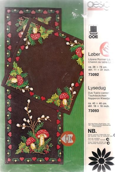 Løper og lyseduk 70 tallet