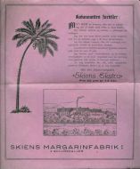 Reklamesak fra Skiens Margarinfabrik
