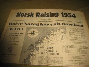 1954, Norsk Reising.