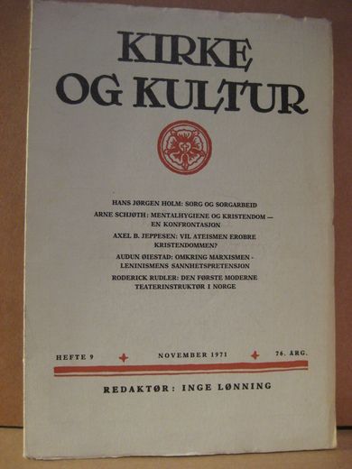 1971 nr 009 KIRKE OG KULTUR
