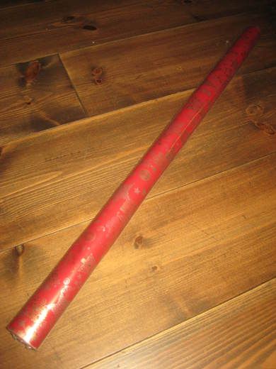 Uåpna rull julepapir 10 meter*70 cm 80-90 tallet Dette er rull nr 5
