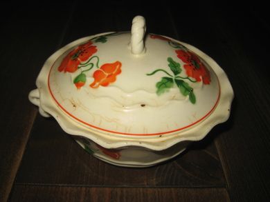 Gammel lokkskål tidleg 1900 Ca 16 cm i diameter