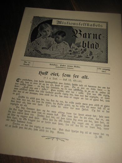 1912 nr 015 Missionsselskabets Barneblad