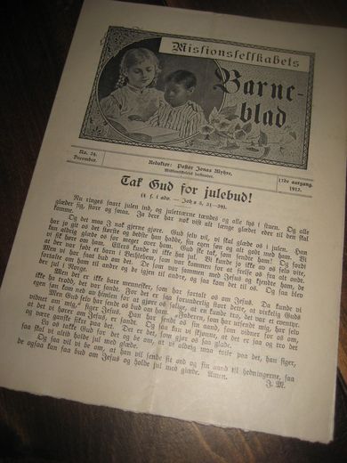 1912 nr 024 Missionsselskabets Barneblad